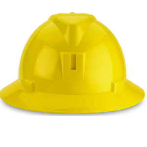 Casco Ala Ancha AMARILLO MPC-251 LUMINER con Arnes