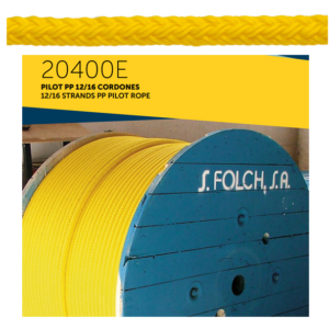Rollo 200 mts Cuerda de 14 cordones fabricado en fibras Polipropileno Monofilamento de alta tenacidad de Maximo Aislamiento Mod 20414 FOLCH ( España )